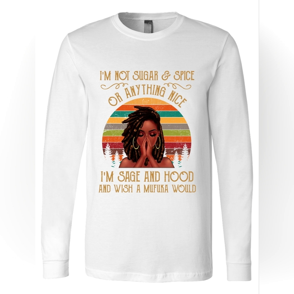 Sage and Hood Long Sleeve Shirt in White